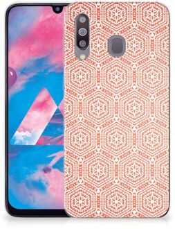 B2Ctelecom Samsung Galaxy M30 TPU bumper Pattern Orange