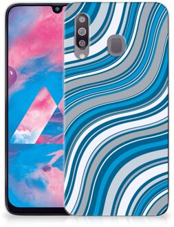 B2Ctelecom Samsung Galaxy M30 TPU bumper Waves Blue