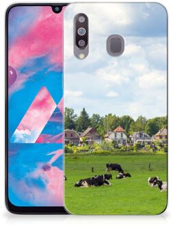 B2Ctelecom Samsung Galaxy M30 TPU Siliconen Hoesje Koeien