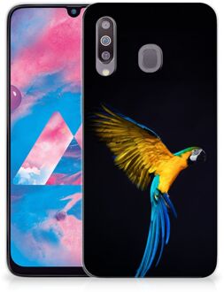 B2Ctelecom Samsung Galaxy M30 TPU Siliconen Hoesje Papegaai