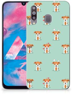 B2Ctelecom Samsung Galaxy M30 TPU Siliconen Hoesje Pups