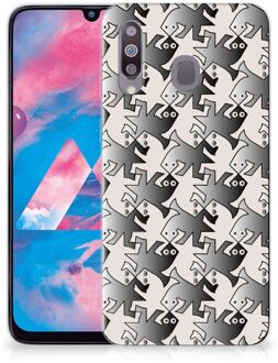 B2Ctelecom Samsung Galaxy M30 TPU Siliconen Hoesje Salamander Grey