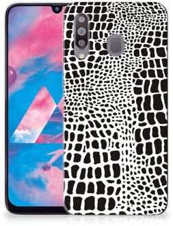 B2Ctelecom Samsung Galaxy M30 TPU Siliconen Hoesje Slangenprint