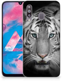 B2Ctelecom Samsung Galaxy M30 TPU Siliconen Hoesje Tijger