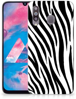 B2Ctelecom Samsung Galaxy M30 TPU Siliconen Hoesje Zebra