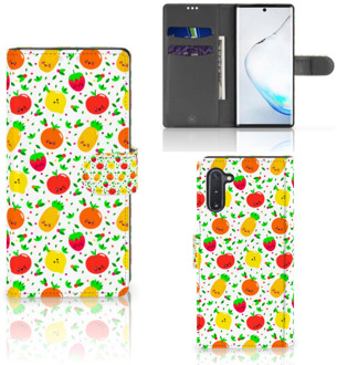 B2Ctelecom Samsung Galaxy Note 10 Book Cover Fruits