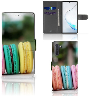 B2Ctelecom Samsung Galaxy Note 10 Book Cover Macarons