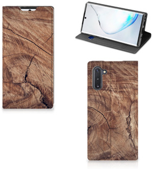 B2Ctelecom Samsung Galaxy Note 10 Book Wallet Case Tree Trunk