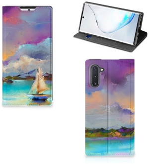 B2Ctelecom Samsung Galaxy Note 10 Bookcase Boat