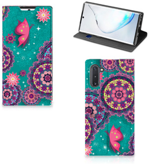 B2Ctelecom Samsung Galaxy Note 10 Bookcase Vlinders en Cirkels