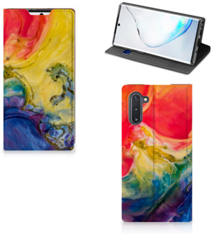 B2Ctelecom Samsung Galaxy Note 10 Bookcase Watercolor Dark