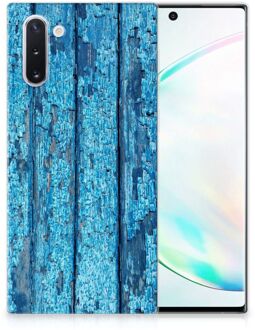 B2Ctelecom Samsung Galaxy Note 10 Bumper Hoesje Blauw Wood