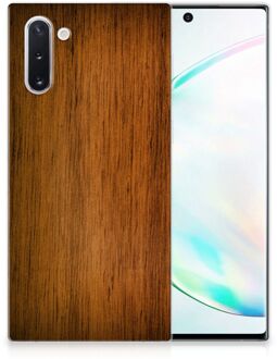 B2Ctelecom Samsung Galaxy Note 10 Bumper Hoesje Donker Hout