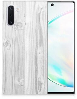 B2Ctelecom Samsung Galaxy Note 10 Bumper Hoesje White Wood