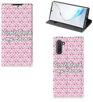 B2Ctelecom Samsung Galaxy Note 10 Design Case Flowers Pink DTMP