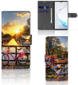 B2Ctelecom Samsung Galaxy Note 10 Flip Cover Amsterdamse Grachten