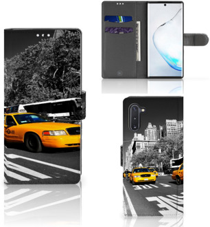 B2Ctelecom Samsung Galaxy Note 10 Flip Cover New York Taxi