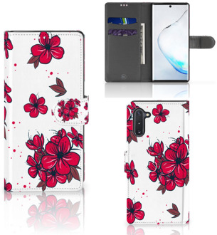 B2Ctelecom Samsung Galaxy Note 10 Hoesje Blossom Rood