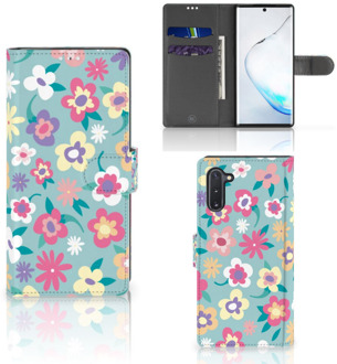 B2Ctelecom Samsung Galaxy Note 10 Hoesje Flower Power