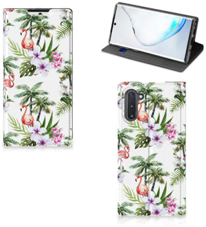 B2Ctelecom Samsung Galaxy Note 10 Hoesje maken Flamingo Palms