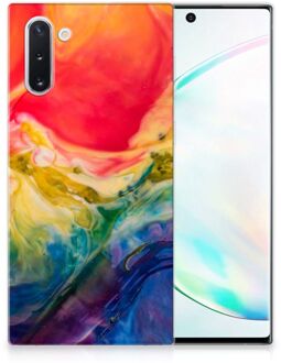 B2Ctelecom Samsung Galaxy Note 10 Hoesje maken Watercolor Dark