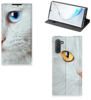 B2Ctelecom Samsung Galaxy Note 10 Hoesje maken Witte Kat