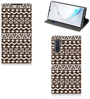 B2Ctelecom Samsung Galaxy Note 10 Hoesje met Magneet Aztec Bruin