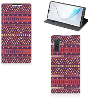 B2Ctelecom Samsung Galaxy Note 10 Hoesje met Magneet Aztec Purple