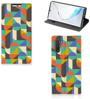 B2Ctelecom Samsung Galaxy Note 10 Hoesje met Magneet Funky Retro