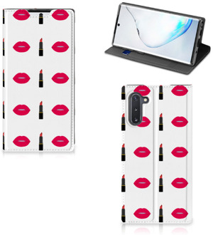 B2Ctelecom Samsung Galaxy Note 10 Hoesje met Magneet Lipstick Kiss