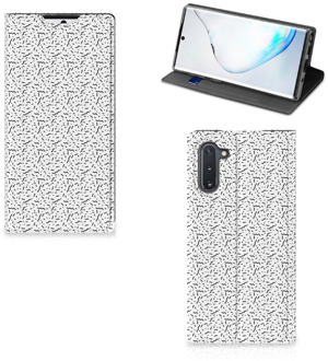 B2Ctelecom Samsung Galaxy Note 10 Hoesje met Magneet Stripes Dots