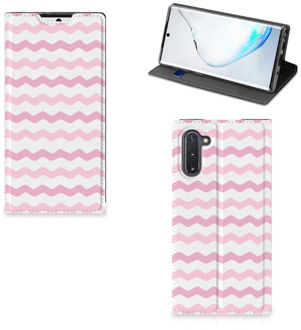 B2Ctelecom Samsung Galaxy Note 10 Hoesje met Magneet Waves Roze