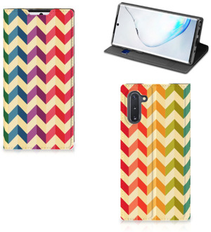 B2Ctelecom Samsung Galaxy Note 10 Hoesje met Magneet Zigzag Color