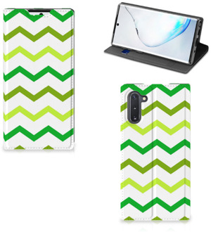 B2Ctelecom Samsung Galaxy Note 10 Hoesje met Magneet Zigzag Groen