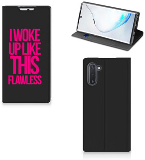 B2Ctelecom Samsung Galaxy Note 10 Hoesje met tekst Woke Up