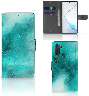 B2Ctelecom Samsung Galaxy Note 10 Hoesje Painting Blue