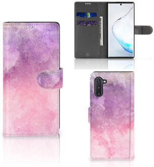 B2Ctelecom Samsung Galaxy Note 10 Hoesje Pink Purple Paint