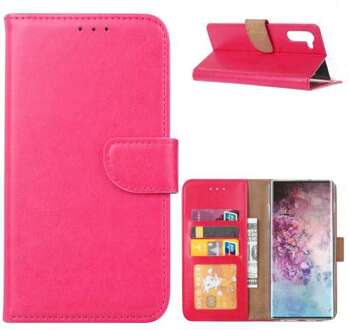 B2Ctelecom Samsung Galaxy Note 10 Hoesje Roze met Pasjeshouder