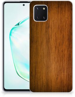 B2Ctelecom Samsung Galaxy Note 10 Lite Bumper Hoesje Donker Hout