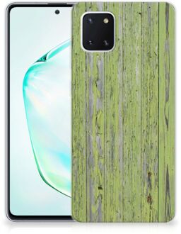 B2Ctelecom Samsung Galaxy Note 10 Lite Bumper Hoesje Green Wood