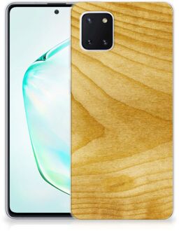 B2Ctelecom Samsung Galaxy Note 10 Lite Bumper Hoesje Licht Hout