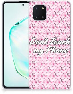 B2Ctelecom Samsung Galaxy Note 10 Lite Silicone-hoesje Flowers Pink DTMP