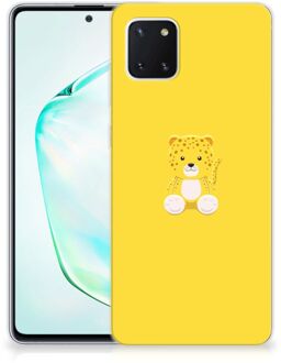 B2Ctelecom Samsung Galaxy Note 10 Lite Telefoonhoesje met Naam Baby Leopard