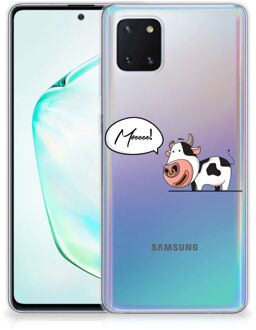 B2Ctelecom Samsung Galaxy Note 10 Lite Telefoonhoesje met Naam Cow