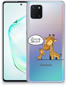 B2Ctelecom Samsung Galaxy Note 10 Lite Telefoonhoesje met Naam Giraffe