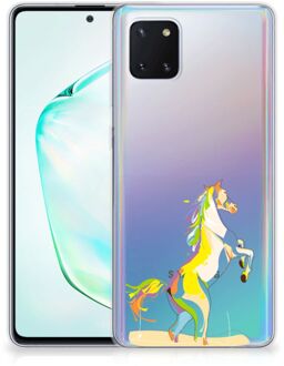 B2Ctelecom Samsung Galaxy Note 10 Lite Telefoonhoesje met Naam Horse Color