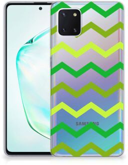 B2Ctelecom Samsung Galaxy Note 10 Lite TPU bumper Zigzag Groen