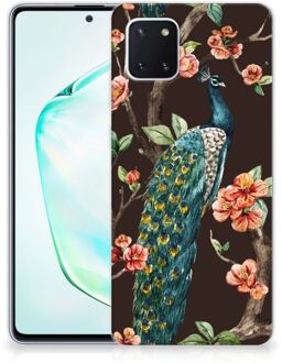 B2Ctelecom Samsung Galaxy Note 10 Lite TPU Hoesje Pauw met Bloemen