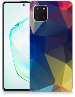 B2Ctelecom Samsung Galaxy Note 10 Lite TPU Hoesje Polygon Dark