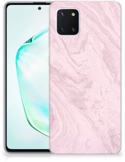 B2Ctelecom Samsung Galaxy Note 10 Lite TPU Siliconen Hoesje Marble Roze